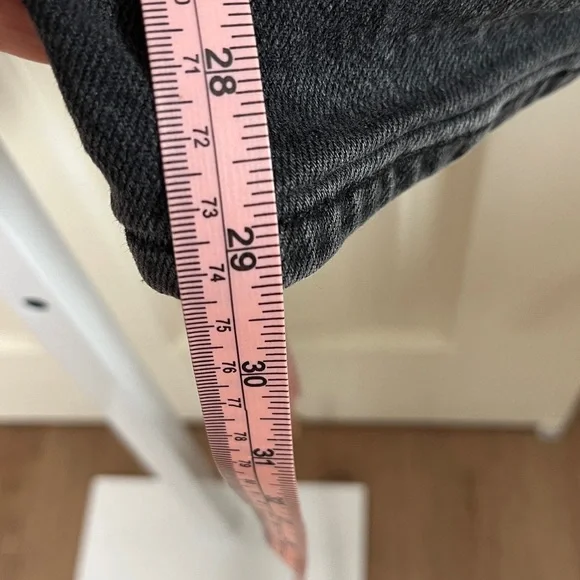 Reformation Gray Wide Leg, High Rise Jeans Size 24 A31 - Picture 6 of 12